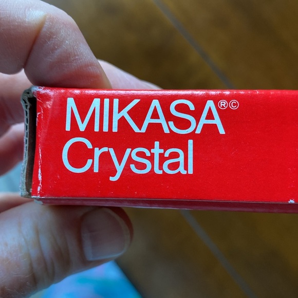 Vintage MIKASA Crystal Christmas ‘ Holiday Bells’ Oblong Plate 10 1/4 Inches - Picture 5 of 7